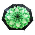 New Items Custom Printed Flower UV 3 Fold Umbrella (FU-3821C)